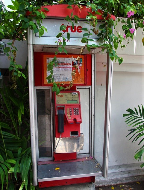 バンコクの公衆電話　タイ旅行