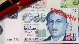 シンガポールのお金50ドル