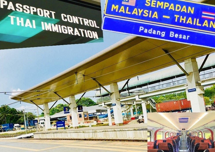 パダンブサール駅はタイとマレーシアを繋ぐ鉄道の要衝 イミグレで出国と入国手続きをして陸路で国境を越える 海外列車の旅