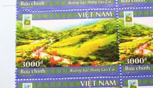 ハノイ郵便局で買ったベトナムのサパのイラスト切手の写真
